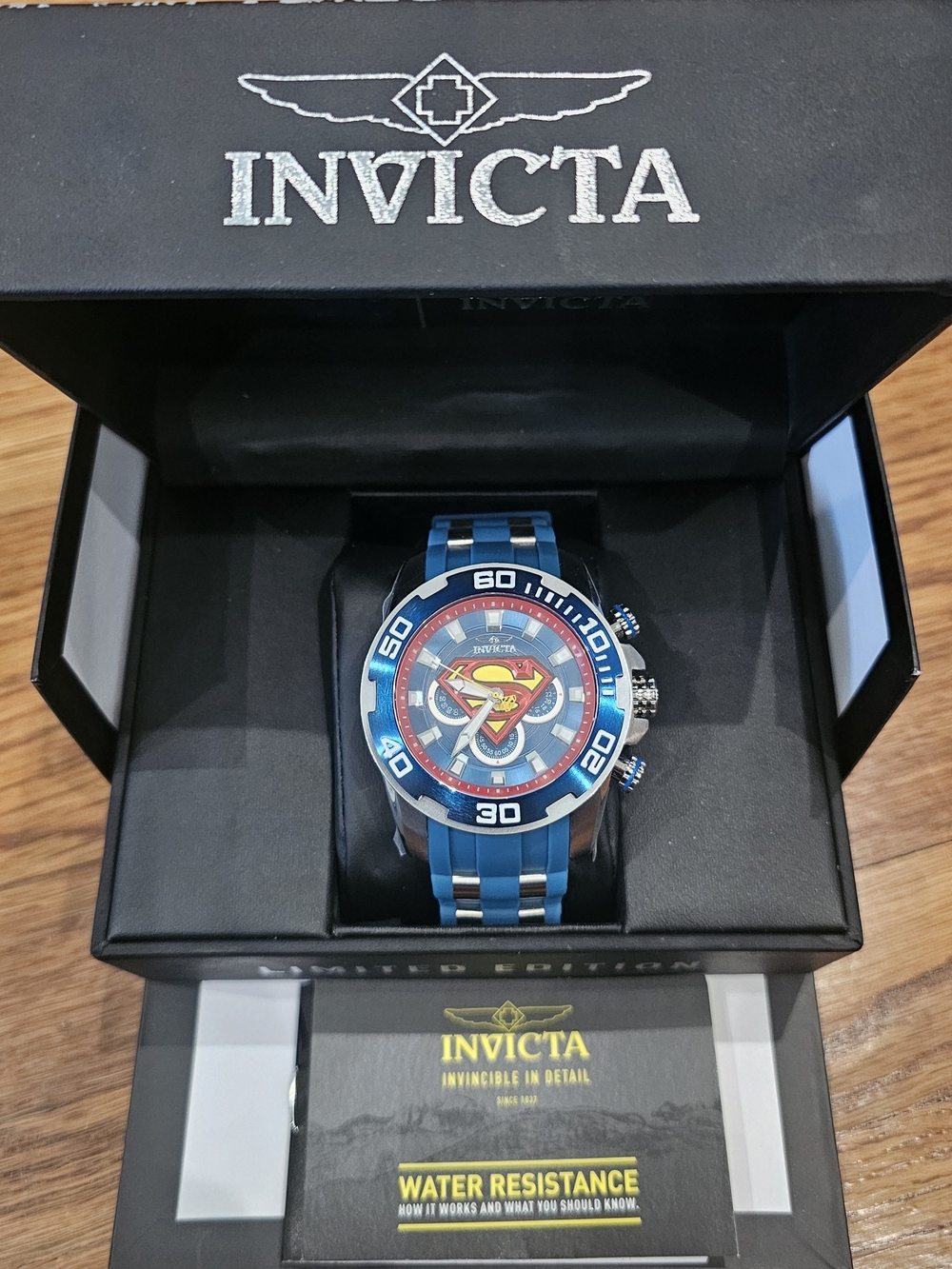 DC Invicta Blue Superman Chronograph Watch